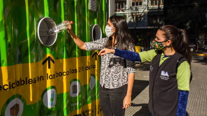 Cómo es la organización de separación de los reciclables en las oficinas de la Ciudad