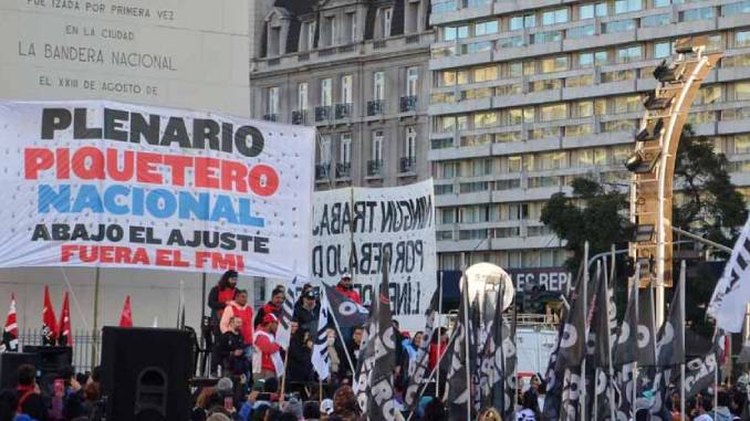 Lee más sobre el artículo Inició el plan de lucha de Unidad Piquetera en la Ciudad