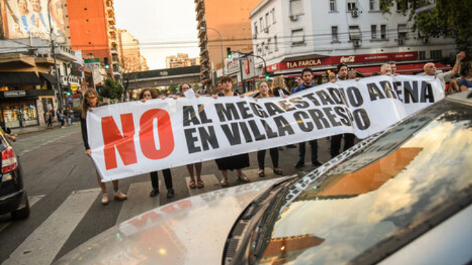 En este momento estás viendo Vecinos auto convocados de Villa Crespo se quejan por el Movistar Arena